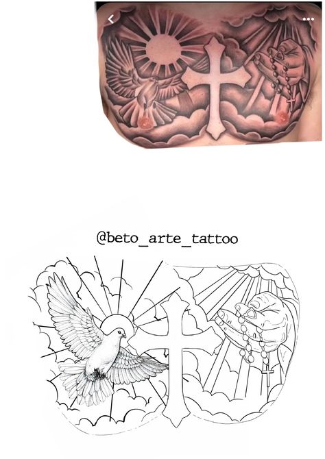 Men Tattoo Ideas Stencil, Men’s Chest Tattoo Stencils, Cross Chest Tattoo Men, Chest Tattoo Sketches For Men, Chest Piece Tattoo Men Design, Chest Tats Men, Mom Tattoo For Men, Reed Tattoo, Chest Piece Tattoos Mens