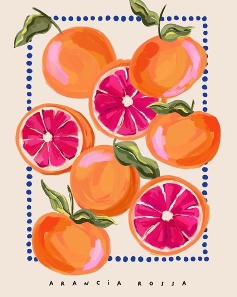 All Posts • Instagram Painting Ideas Orange, Betty Pops, Orange Fruit Art, Way Illustration, Summer Painting Ideas, Oranges Print, Cool Pop Art, Lemons Art, Patterns Painting