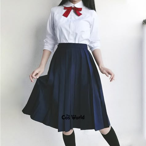 Japanese Solid Colors Girl's Women's High Waist Pleated Skirts Long Dress For JK School Uniform Students Cloths|School Uniforms| - AliExpress School Uniform Fashion, School Uniform Outfits, School Skirt, Pleated Skirt Dress, Skirts Long, High Waisted Pleated Skirt, Womens Long Dresses, Uniform Dress, Seoul Fashion Week