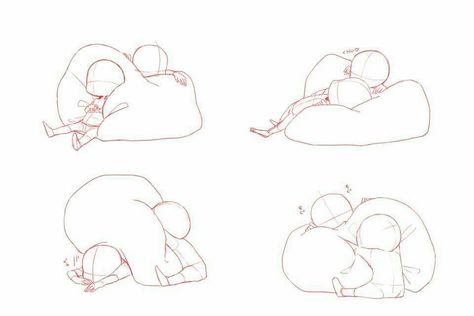 Bean Bag Drawing, Chibi Poses, Manga Ideas, Chibi Sketch, Draw Manga, Drawing Bag, Draw The Squad, Chibi Drawings, Body Drawing