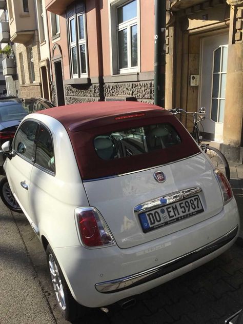 Fiat 500C 1.2 Lounge Cabrio Düsseldorf Reinsetzen und Losfahren !   Check more at https://0nlineshop.de/fiat-500c-1-2-lounge-cabrio-duesseldorf-reinsetzen-und-losfahren/ Fiat 500c Aesthetic, Fiat 500 Cabrio, Manifest Board, Fiat 500 Lounge, Fiat 500c, Fiat 500l, Girly Car, Car Inspiration, S Car