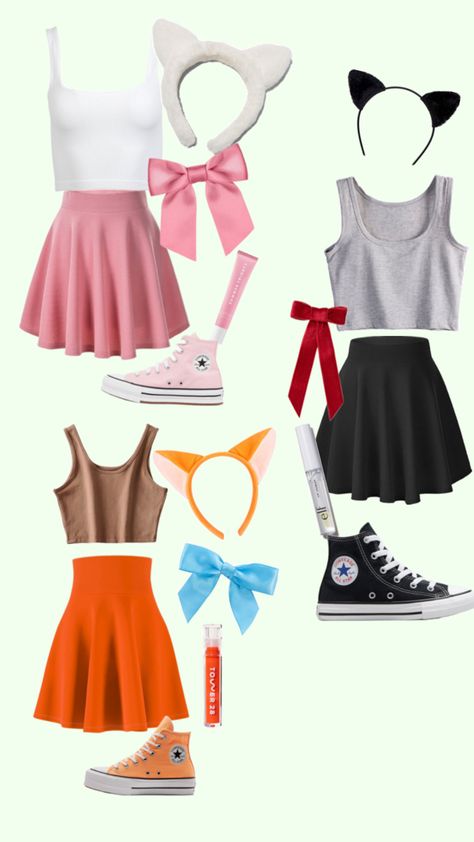 I was looking for costumes for me and my friends and I thought this was a cute idea but I couldn’t find anything that wasn’t too revealing Aristocats Costume, Me And My Friends, Blind Bags, Halloween Costumes, Halloween, Clothes