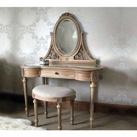 Antoinette Oak French Dressing Table French Dressing Table, French Style Bedroom, House To Home, Oak Stool, French Dressing, French Country Bedrooms, Dressing Table Vanity, Bedroom Dressing Table, French Bedroom