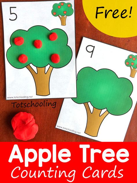 Apple Math Preschool, Apple Math Games, Math Apple Activities, Preschool Apple Activities, Preschool Apple Theme, Fall Math Activities, Counting Activities Preschool, Apple Lessons, Apple Math