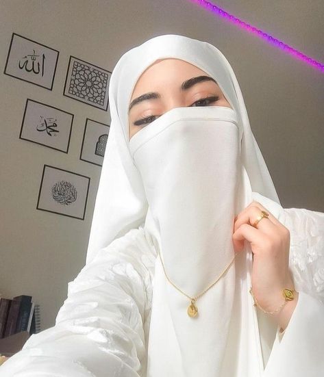 Niqab Fashion, Modest Fashion Hijab, Niqab Aesthetic, Niqabi Girl