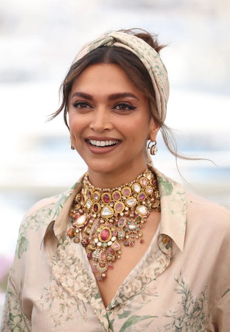 The Most Dazzling Jewellery Moments At The 2022 Cannes Film Festival | British Vogue Cannes Film Festival 2022, Jewellery Shoot, Dipika Padukone, Rebecca Hall, Deepika Padukone Style, Festival 2022, Kurti Neck, Jewelry Set Design, Kriti Sanon