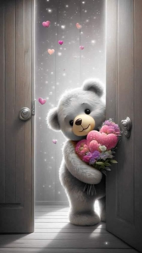 Cute Teddy Bear Pics, Teddy Bear Quotes, Teddy Bear With Heart, Modern Wallpapers, Teddy Pictures, Teddy Bear Images, Teddy Bear Wallpaper, Beauty Beast, Teddy Bear Pictures