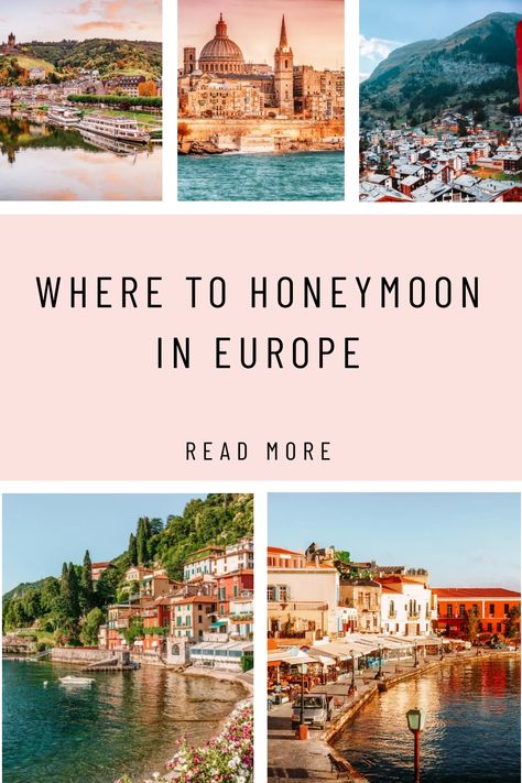 These stunning honeymoon destinations in Europe. Places For Honeymoon Vacations, Good Honeymoon Destinations, Best Honeymoon Destinations On A Budget, Honeymoon Europe Destinations, Europe Honeymoon Itinerary, South Of France Honeymoon, European Honeymoon Itinerary, Romantic Honeymoon Ideas, Honeymoon In Spain