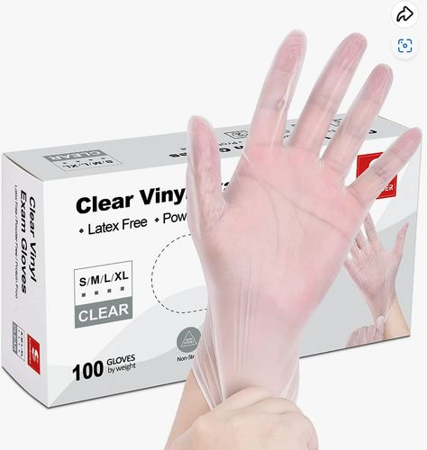 Visit the Schneider Store
Schneider Clear Vinyl Exam Gloves, Latex-Free, Disposable Medical Gloves, Cleaning Gloves, Food Safe, Powder-Free, 4 mil Vinyl Gloves, Cooking Gloves, Safety Gloves, Medical Glove, Latex Gloves, Kitchen Cleaning Supplies, Rubber Gloves, Disposable Gloves, Cleaning Gloves