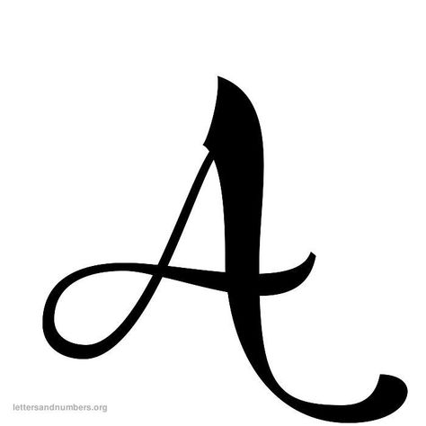 Printable Cursive Large Letters A Cursive, A Style Letter, Letter A Font, Cursive A, A Alphabet, Letter Fonts Alphabet, A Lettering, A Font, A Letter