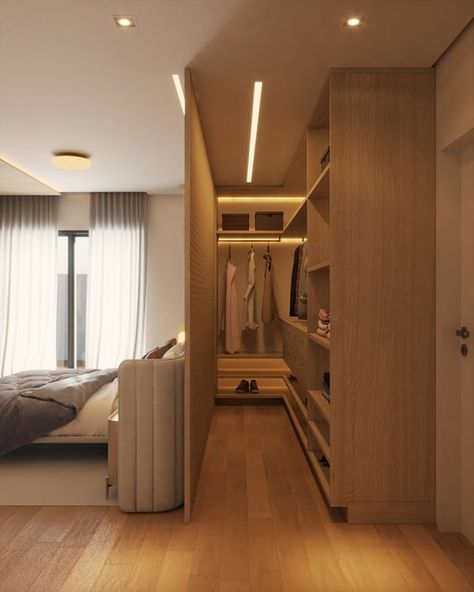 Masters Bedroom Designs, Room With Closet, Bedroom With Closet, Best Master Bedrooms, Bedroom With Walk In Closet, Suite Master, Suite Ideas, Closet Design Layout, Wardrobe Designs