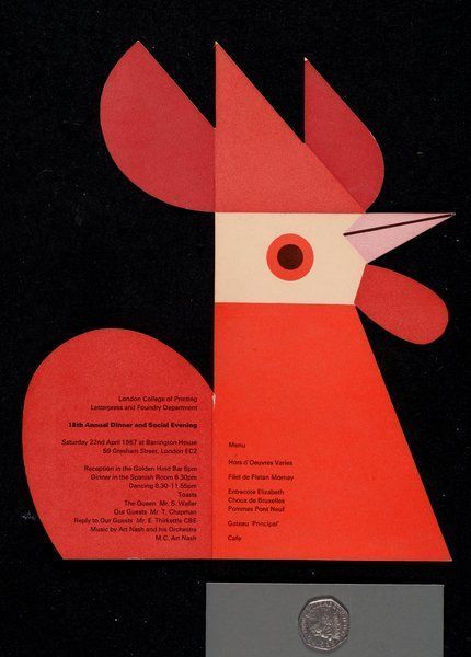 Tom Eckersley, Chicken Illustration, Mid Century Illustration, Red Rooster, Chicken Art, Vintage Graphic Design, Retro Illustration, Vintage Graphic, History Design