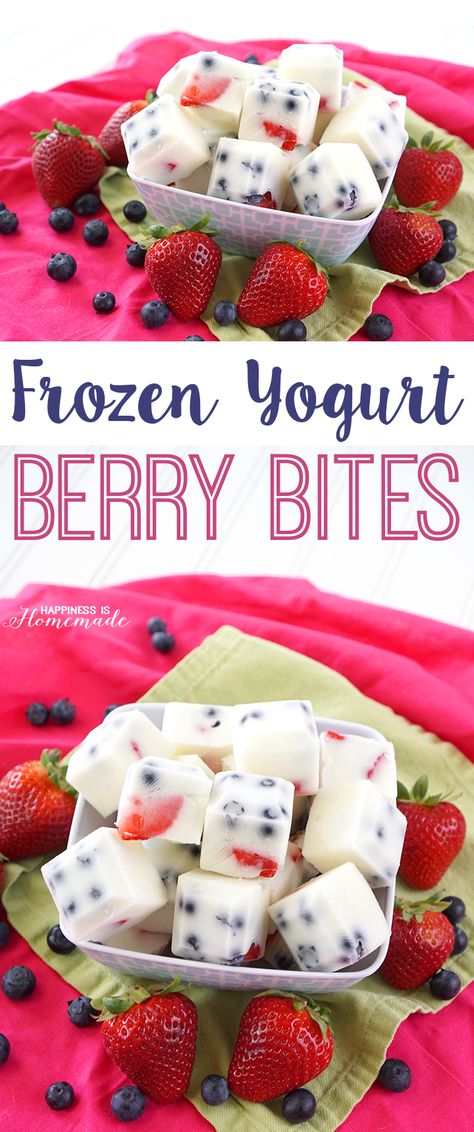 Easy Frozen Yogurt Berry Bites with Clover Greek Yogurt Berry Bites, Easy Healthy Snack, Weight Watcher Desserts, Salad Kale, Protein Packed Snacks, Healthy Snacks Easy, Dessert Bar, Snacks Für Party, Healthy Snacks For Kids