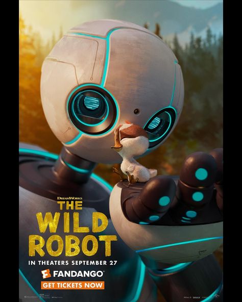 Fandango | Tickets for @dreamworks #TheWildRobot are on sale NOW! Check out this exclusive Fandango poster… | Instagram Matt Berry, The Wild Robot, Intelligent Robot, Catherine O'hara, Film Horror, Dragon Trainer, Mark Hamill, Dreamworks Animation, Love Actually