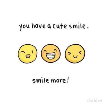 Positive Cute Smile Quotes, Smile Tumblr, Cheerful Quotes, Cheer Up Quotes, Smile Smile, Cute Inspirational Quotes, Cute Smile, Up Quotes, Cute Messages