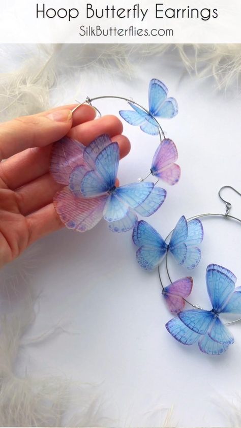 15 Craft Ideas for Kids to Spark Creativity at Home Diy Wire Butterfly Earrings, Thanks Giving Earrings, Video Butterfly, Butterflies Wings, Butterfly Hair Accessories, Silk Butterfly, Diy Earrings Easy, Winter Paper, Hair Accessories Diy