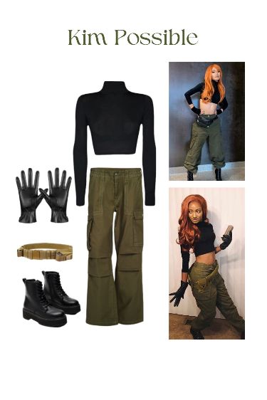 Kim Possible Costume Halloween, Casual Halloween Outfits Costumes, Halloween Costume Solo, Kim Possible Halloween, Kim Possible Outfit, Kim Possible Halloween Costume, Costumes For Women Halloween, Kim Possible Costume, Solo Halloween Costumes