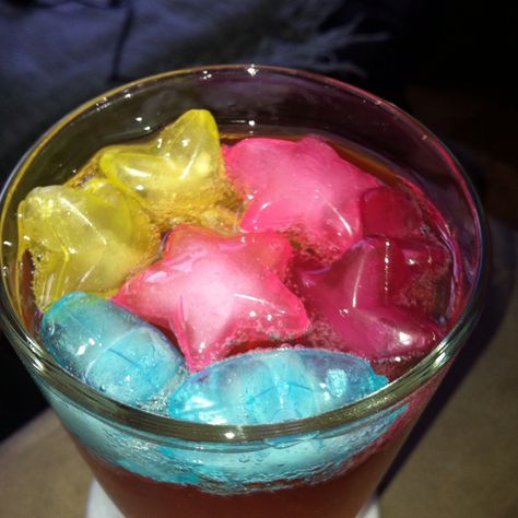 Star ice cubes Star Ice Cubes, Ice Star, Gold Fish, Drink Ideas, Big Party, Ice Cubes, Ice Cube, Fun Drinks, Early 2000s