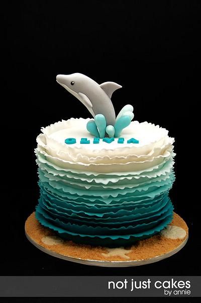 Dolphin Cupcakes, Dolphin Birthday Cakes, Dolphin Birthday Parties, 6th Birthday Cake, Dolphin Cakes, Dolphin Party, Pool Cake, Boys First Birthday Cake, 6th Birthday Cakes