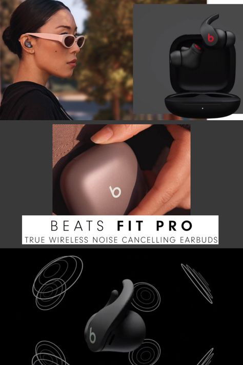 Beats Fit Pro In Ear, Beats Fit Pro, Noise Cancelling Earbuds, Voice Assistant, Earmuffs, Microphones, Noise Cancelling, In Ear Headphones, Built In