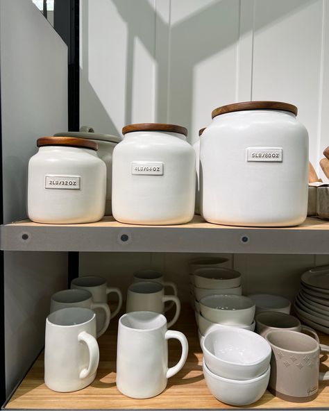 Farmhouse Chic Kitchen Canister Set White Kitchen Canisters, Farmhouse Chic Kitchen, Target Shop, Flour Canister, Homestead House, Kitchen Canister Set, Coffee Cookies, Target Home Decor, Toddler Bedrooms