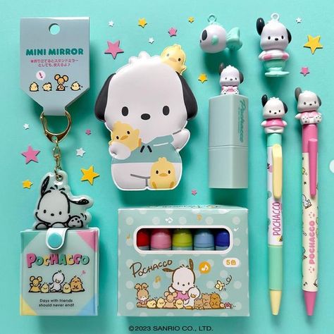 Hello Kitty School, Travel Doodles, Cute Stationary School Supplies, Anime Love Story, Sanrio Pochacco, Hello Kitty Friends, Anime Devil, Stationary School, Cute Stationary