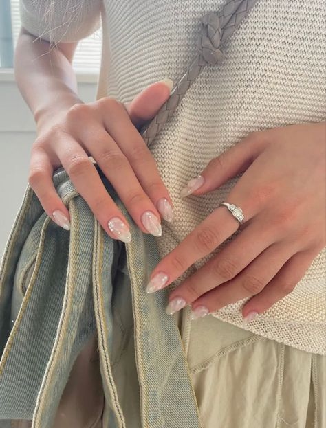 Korean Nails, Gel Nails Diy, Simple Acrylic Nails, Pretty Gel Nails, Acrylic Nails Coffin Pink, Soft Nails, Prom Nails, Minimalist Nails, Dream Nails