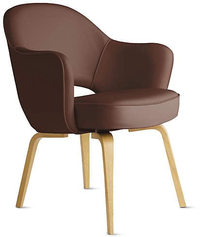 Saarinen Executive Armchair - Wood Legs Saarinen Executive Chair, Bent Wood, Wood Arm Chair, Sleeper Chair, Executive Chair, Miami Design, Chair Bench, Armchair Design, Fabric Seat