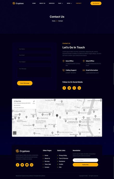 Cryptoxo is a modern Elementor Template Kit to create a pro-level and functional website for Cryptocurrency, Blockchain, Bitcoin and Altcoin ICO Landing Page, and as well as it fits also for Technology, Startup, and any kind of IT-related business Contact Page Design, Website Contact Page, Free Plugins, Folder Icon, Contact Page, Page Template, Wordpress Website, Page Design, Mood Pics