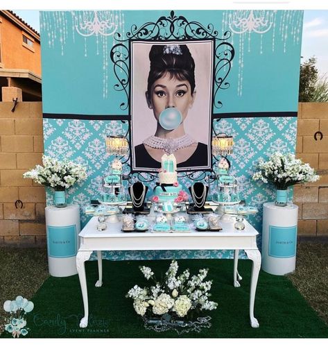 Tiffany Co Party Ideas, Tiffany Sweet 16, Tiffany Theme Party, Breakfast At Tiffanys Party Ideas, Tiffany Themed Bridal Shower, Tiffany Birthday Party, Tiffany Birthday, Tiffany Cakes, Tiffany Baby Showers