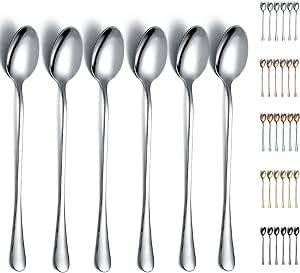 Bar Spoon, Ice Cream Spoon, Tea Spoon, Iced Drinks, Coffee Spoon, Smooth Edges, Spoon Set, Hotel Restaurant, Long Handles