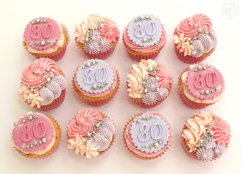 75th Birthday Cupcakes, 80th Cupcakes, 80th Cupcake Ideas, 80 Birthday Cupcakes, 80th Birthday Cupcake Ideas, 90th Birthday Cupcakes, 80th Birthday Cupcakes For Grandma, 90th Birthday Cupcakes For Women, 80th Birthday Cupcakes