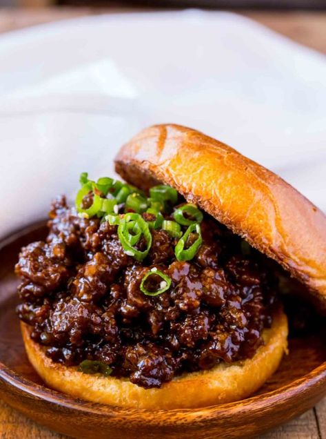 Korean Sloppy Joes and 15 other Sloppy Joe recipes Beef Sloppy Joes, Sloppy Joes Dinner, Sloppy Joes Recipe, Korean Beef, Street Tacos, Sloppy Joe, Food Test, Sloppy Joes, Food Shows