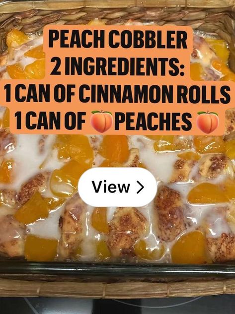 Peach Cobbler With Cinnamon Rolls, Super Easy Peach Cobbler Recipe, Cinnamon Roll Peach Cobbler, Recipe For Peach Cobbler, Peach Cookies Recipe, Peach Cobbler Dump Cake, Easy Peach Cobbler, Easy Peach Cobbler Recipe, Peach Cookies