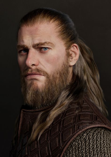 Viking Portrait, Viking Men, Character Inspiration Male, Fantasy Portraits, Human Male, Long Journey, Dungeons And Dragons Characters, Fantasy Male, Game Character Design