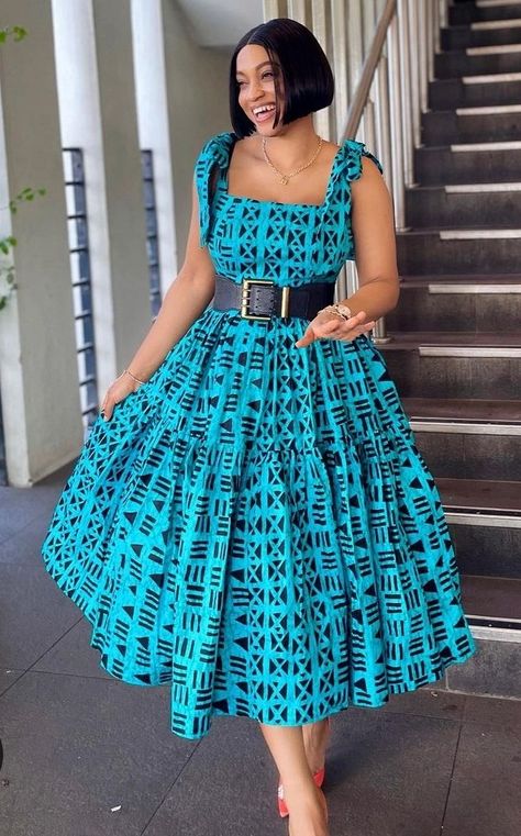 African Dress Styles, African Attire Dresses, Shweshwe Dresses, Short African Dresses, African Fashion Traditional, African Fashion Modern, African Fashion Women Clothing, African Print Dresses, Ankara Dress