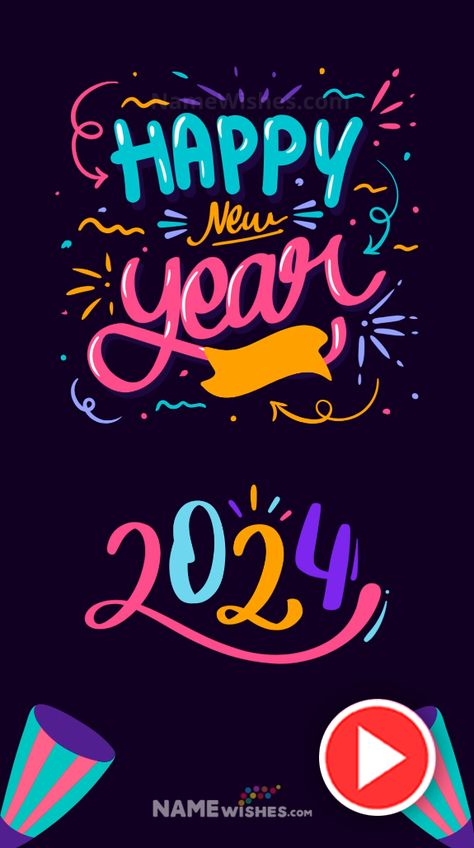 Happy New Year Video Wishes For Whatsapp Status. New year video wishes with name free download for your whatsapp status. Write name on this new year 2024 video and share it with your friends. Happy New Year 2024 Whatsapp Status Video, Happy New Year 2024 Video Status, New Year Video Wishes, Happy New Year 2024 Video, New Year Wishes With Name, New Year Wishes Video, Nav Varsh, New Year Video, Best New Year Wishes