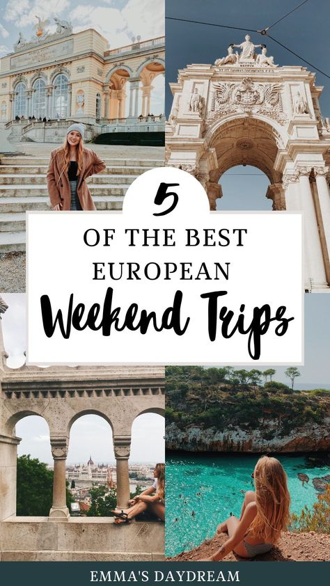 Are you studying abroad in Europe and looking for 5 of the best weekend trips to take in Europe? Look no further! Here you can find itineraries and travel guides for five of the best cities in Europe, plus tips and tricks on how to take weekend trips. | Tips and tricks for studying abroad | Europe travel guides and itineraries | #europetravel #weekendtrips #studyabroad #studyabroadweekendtrips #Europeanweekendtrips 5 Day Trip Europe, Perfect Europe Itinerary, Tricks For Studying, Best Europe Itinerary 2 Weeks, Best City Breaks Europe, Study Abroad Weekend Trips, Europe Weekend Trips, Study Abroad Europe, Trips In Europe