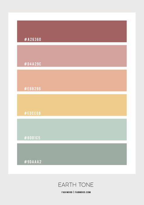 Earth Tone Color Scheme – Color Palette #64 1 - Fab Mood | Wedding Colours, Wedding Themes, Wedding colour palettes Pantone Colour Palettes, Hex Color Palette, Earth Tone Color, Color Schemes Colour Palettes, Pastel Colour Palette, Brand Color Palette, Color Palate, Bohol, Design Seeds