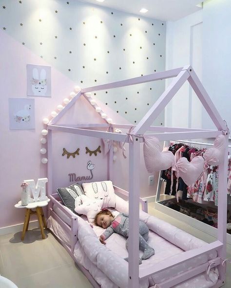 Neutral Nursery Rooms, Toddler Bedroom Girl, Toddler Girl Room, Toddler Rooms, Nursery Baby Room, Toddler Bedrooms, Big Girl Rooms, Baby Bedroom