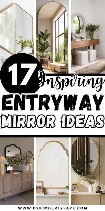 Whether you’re looking for something bold and modern or classic and elegant, these 17 Inspiring Entryway Mirror Ideas That Are Impressive, Entryway Mirror Ideas Modern, Entryway Mirror Ideas Small Spaces, Entryway Mirror Ideas With Bench 3 Mirrors On Wall Ideas, Modern Entryway Mirror, Full Length Mirror Entryway, Entryway Mirror Ideas, Bench And Mirror, Entryway Mirrors, Entryway Ideas Modern, Arch Entryway, Small Apartment Balcony Ideas