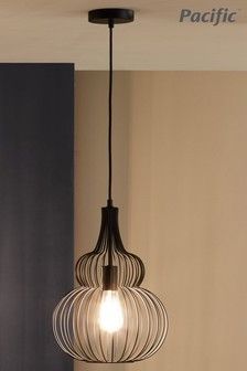 Black Metal Ceiling Light, Modern Spot Lights, Wire Pendant Light, Hall Stairs, Antler Lights, Ceiling Light Pendant, Black Ceiling Lighting, Hallway Inspiration, Metal Ceiling Lighting