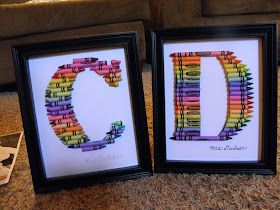 Crayon Monogram, Crayon Letter, Making Crayons, Friendship Ornaments, Recycled Crayons, Diy Crayons, Crayon Crafts, Initial Art, Door Wreaths Diy