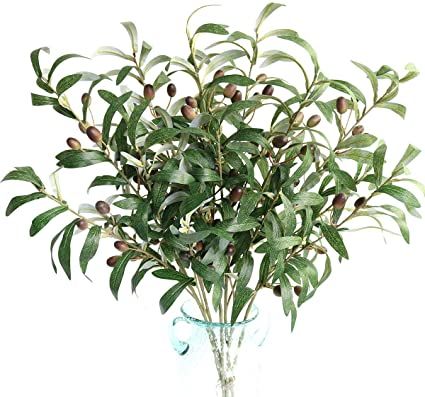 Plants For Office, Olive Plant, Thanksgiving Flowers, Delphinium Flowers, Artificial Branches, Amaryllis Flowers, Olive Leaves, Olive Branches, Fake Fruit