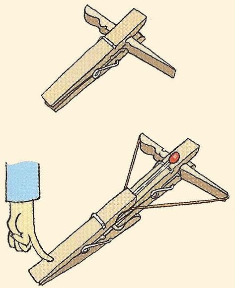 Instruções Origami, Clothes Pin Crafts, Fun Easy Crafts, Crossbow, Fun Diy Crafts, Origami Crafts, Survival Skills, Useful Life Hacks, Crafts To Do