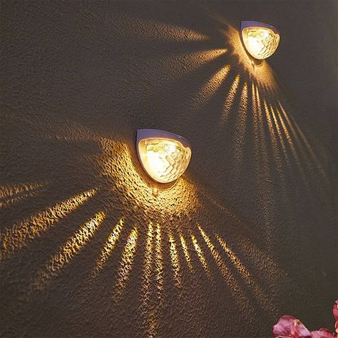 Illuminate your outdoor spaces with the elegant and efficient 2 PCS Solar Semicircle Waterproof Wall Lights. These lights, featuring a unique fish scale-like lampshade design, provide a charming and fantastic light effect, perfect for enhancing the ambience of gardens, patios, yards, stairways, or any outdoor area. Get up to 30% before Sring Sale ends. #sustainability #OutdoorLighting #SolarEnergy #solarpanels #ecofriendly #energyefficiency #walllighting Solar Outdoor Lights, Sensor Lights Outdoor, Garden Fences, Outdoor Floor Lamps, Outdoor Lights, Outdoor Light, Pretty Lights, Décor Diy, Desk Light