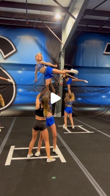 Coach Jayde 💖🫧🫶🏼 on Instagram: "The Divas🤩💄👠   #cheer #cheerleading #flyer #twoman #stunt #stunting #halfup #junior2 #leveltwo #serve #eatingitup" Two Person Cheer Stunts, Level 2 Cheer Stunts, Cheer Level 2 Stunts, Cool Cheer Stunts Level 2, Cheerleading Flyer, Cheerleading Stunts, Cheer Extension Stunt, Stunt Video, Cheer Flyer