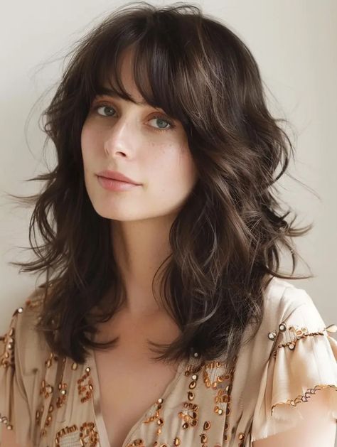 44 Stunning Shoulder-Length Haircuts with Bangs for Every Style and Face Shape Shoulder Length Hair Cuts, Blonde Brunette, Haircuts With Bangs, Shoulder Length Hair, Face Shape, Hairstyle Ideas, Shoulder Length, Hairstyles With Bangs, Face Shapes