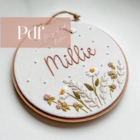 Sweater Tutorial, Diy Embroidery Kit, Name Embroidery, Embroidery Supplies, Personalized Embroidery, Childrens Art, Diy Embroidery, Diy Kit, Embroidery Pattern