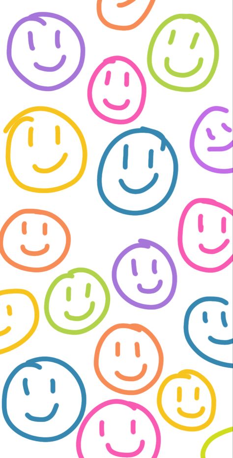 Rainbow Smiley Face Wallpaper, Smile Face Tattoo, Ipad Painting, Happy Smiley Face, Smile Wallpaper, Iphone Wallpaper Pattern, Wallpaper Nature Flowers, Canvas Painting Designs, Cute Simple Wallpapers